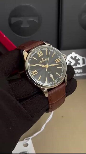 Video de Technos Executive 2115TWY/0H 41mm - AÇO/MOSTRADOR PRETO - COURO