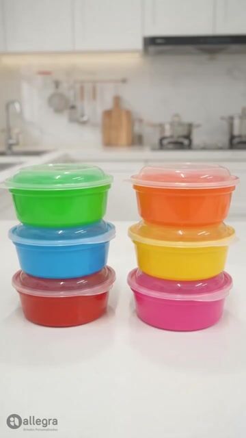 Video de Kit Pote Redondo 800ml com Tampa Plástico Reforçado para Alimentos Freezer Micro-ondas
