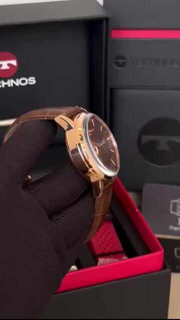 Video de Technos Grandtech JS15ENC/0A 42mm - AÇO ROSE/MOSTRADOR MARROM - COURO