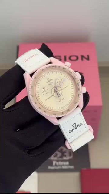 Video de Omega Speedmaster 40mm - RESINA/MOSTRADOR BRANCO - NYLON
