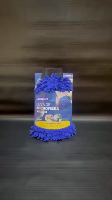 Vídeo de Luva De Microfibra Multiuso Limpeza Geral Bompack