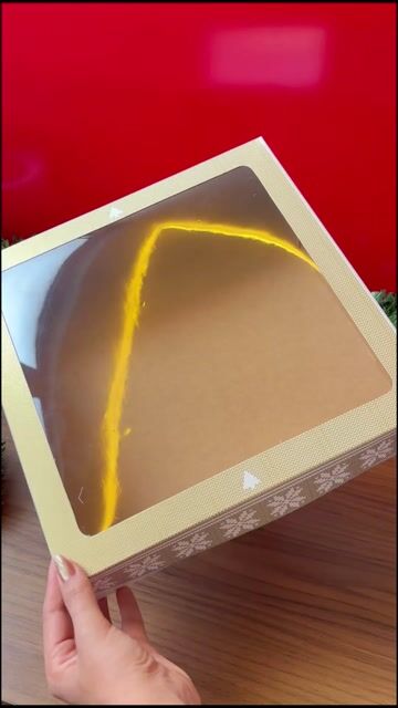 Video de Caixa Guirlanda- 30x30cm (Base) x 08cm (Altura) - KIT 5 UNIDADES - Linha Natal Iluminado