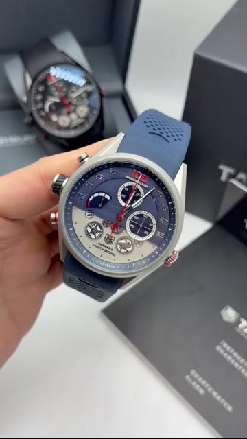 Video de TAG Heuer Carrera Mikropendulum 47mm- AÇO/MOSTRADOR AZUL - SILICONE