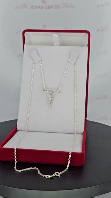Video de Collar Plata 925 55 Cm Y Cristo Dali Plata Y Oro 5 Gr C2136
