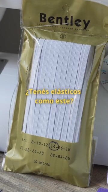 Video de Elástico Liso Marca Bentley Art 24 De 11mm X25 Metros Blanco