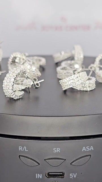 Video de Aros Plata 925 Con Cubic Argollas Mcs Pr - C2324