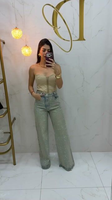 Video de Wide Leg Glow Strass