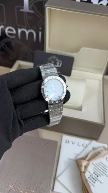 Video de Bvlgari Bvlgari 33mm - Aço/Mostrador Pérola
