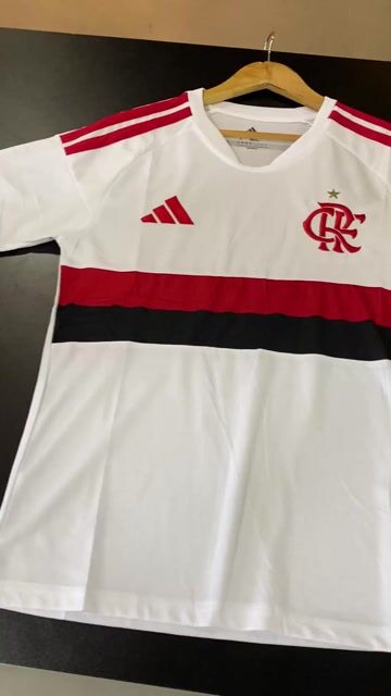 Vídeo de Camisa Futebol Flamengo II 2026 Branca Torcedor Masculina