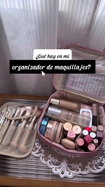 Video de Neceser Bolso Porta Cosmeticos Con Divisiones Desmontables Porta Brochas Organizador Maquillajes Viaje Estuche Cartera Maletin Impermeable