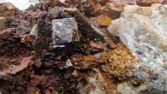 Video de Dúo Masivo Fluorita con Calcita | 2 lbs