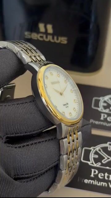 Video de Seculus Long Life 77331LPSVBA2 35mm - AÇO DOURADO/MOSTRADOR MADREPÉROLA