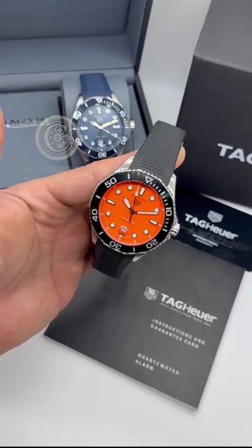Vídeo de Aquaracer Relógio Premium Laranja Masculino | CIA IMPORTADOS