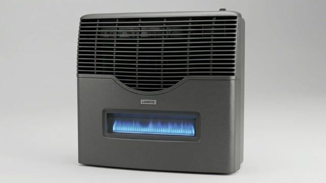 Video de Calefactor a gas tiro balanceado 5000 kcal/h con visor vitrocerámico y termostato de ambiente Grafito - EBA5KVT