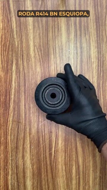 Vídeo de Roda de Borracha PARA Rodízio 4 Polegadas R 414 BN 150 KG - SCHIOPPA