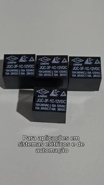 Vídeo de 30pcs Rele 12v 15a Contato Reversível 5 Pinos Elétrico