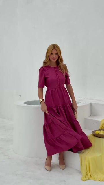 Vídeo de Vestido Débora liso