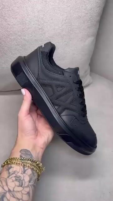 Vídeo de Tênis Modelo Armani AX Moda Casual 38 ao 43 -Preto