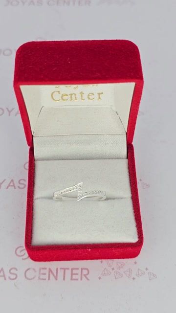 Video de Anillo Plata 925 Solitario Forma Z Rayo Con Piedras C2038