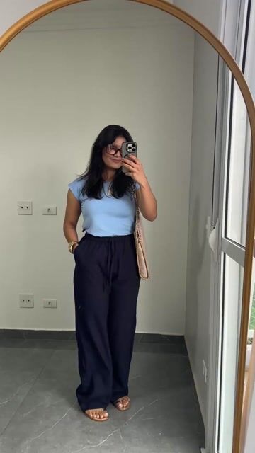 Vídeo de Blusa T-shirt Tee Camiseta Blusa Viscolycra Manga Muscle Felícia Azul Bebê