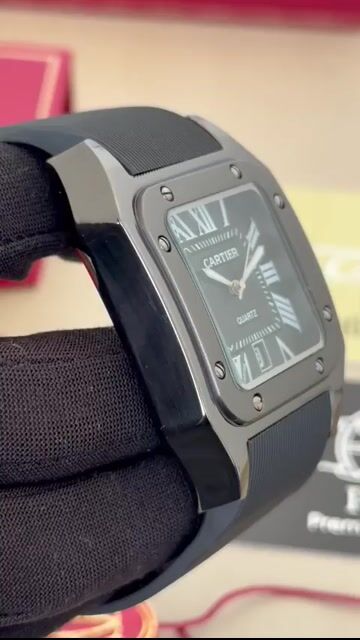 Video de Cartier Panthère 39mm - AÇO PRETO/MOSTRADOR PRETO - SILICONE