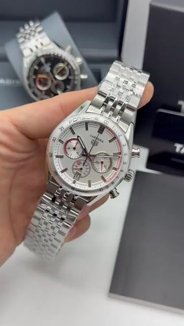 Video de TAG Heuer Porsche 40mm - AÇO/MOSTRADOR BRANCO