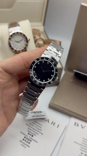 Video de Bvlgari Automatic Silver 33mm - AÇO/MOSTRADOR PRETO