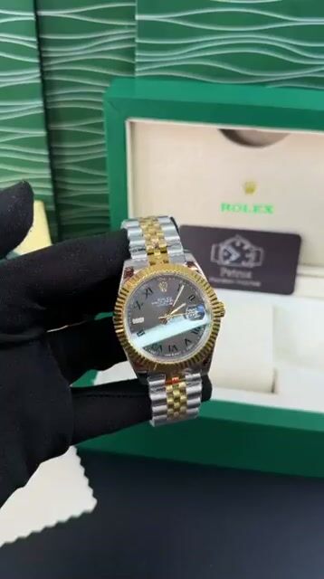 Video de Rolex Datejust - 40mm - Mostrador Cinza