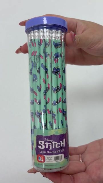 Video de Lápices Grafito Con Goma Stitch Disney Hb X 36 Unidades