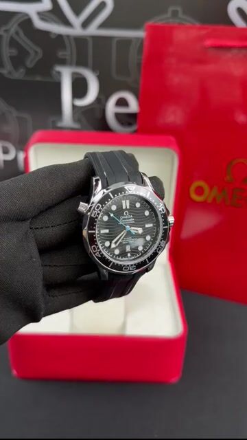 Video de Omega Seamaster 40mm - AÇO/MOSTRADOR PRETO - SILICONE
