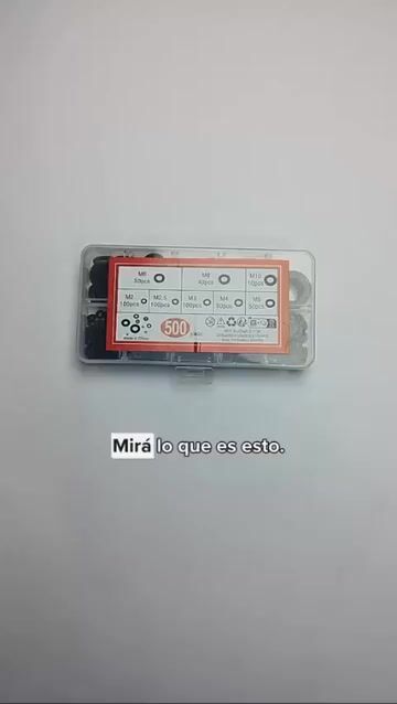 Video de Kit 500 Arandelas Electronica Planas Nylon Aislantes M2-m10