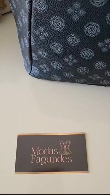 Video de Bolsa Feminina Grande Monograma Couro PU Mão Ombro Elegante