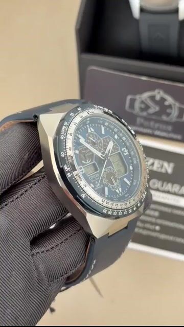 Video de Citizen Promaster Skyhawk JY8148-08L 46mm - AÇO/MOSTRADOR AZUL - COURO