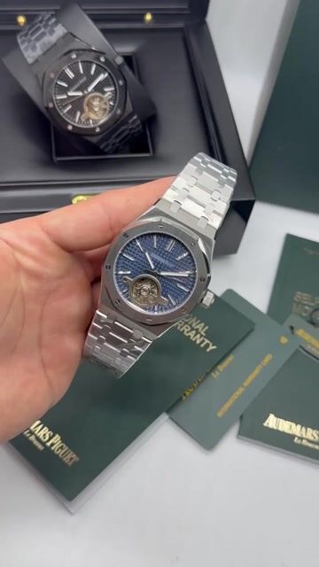 Video de Audemars Piguet Tuorbillon 42mm - AÇO/MOSTRADOR AZUL