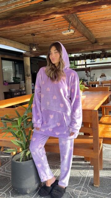 Video de CONJUNTO POLAR SOFT CORAZON LILA