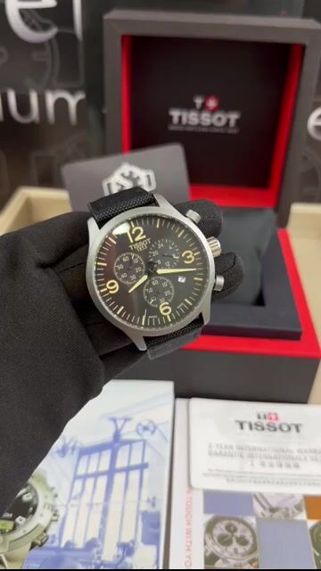 Video de Tissot 44mm - AÇO/MOSTRADOR PRETO - NYLON