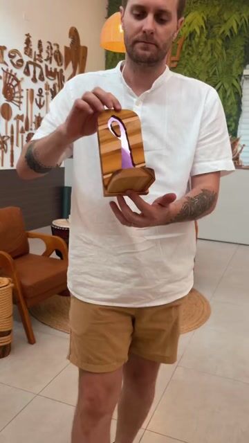 Vídeo de Porta Vela e Incenso Nanã - 20cm Alt