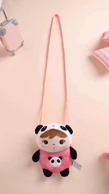 Video de METOO DOLL - BOLSA COM ALÇA MINI 20CM KEPPEL PANDA