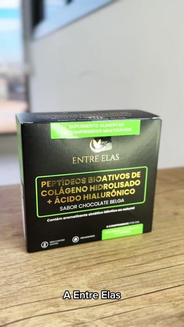 Vídeo de Entre Elas Peptídeos Bioativos de Colágeno Hidrolisado c/ Ácido Hialurônico 90comp. Mastigáveis Sabor Chocolate