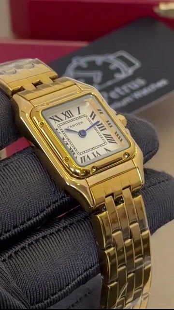 Video de Cartier Panthère 27mm - AÇO DOURADO/MOSTRADOR BRANCO