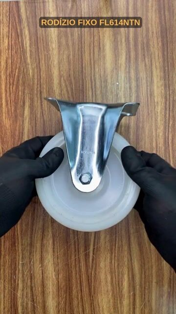 Vídeo de Rodízio Fixo Nylon com Calota FL 614 NTN até 300kg - SCHIOPPA