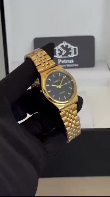 Video de Casio 36mm - AÇO DOURADO/MOSTRADOR PRETO