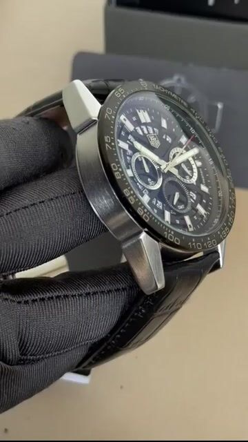 Video de TAG Heuer 47mm - AÇO/MOSTRADOR PRETO - COURO