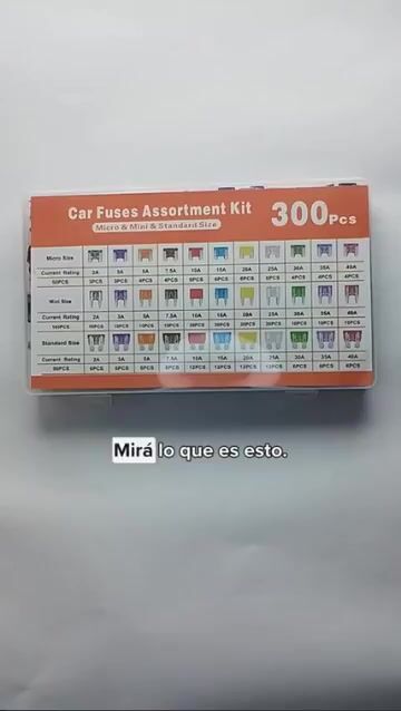 Video de Kit 300 Fusibles Zinc Auto Moto Camion 3 Tamaños 11 Valores