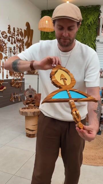 Vídeo de Oxóssi e Oxum - 45cm Alt