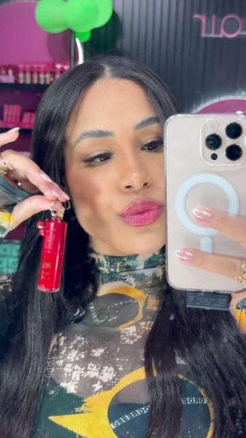 Vídeo de Gloss cereja chaveiro