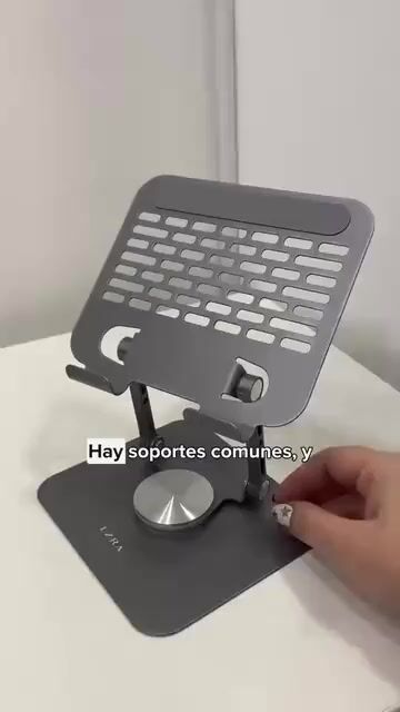 Video de Soporte Notebook Tablet Celular Metálico Plegable 360°