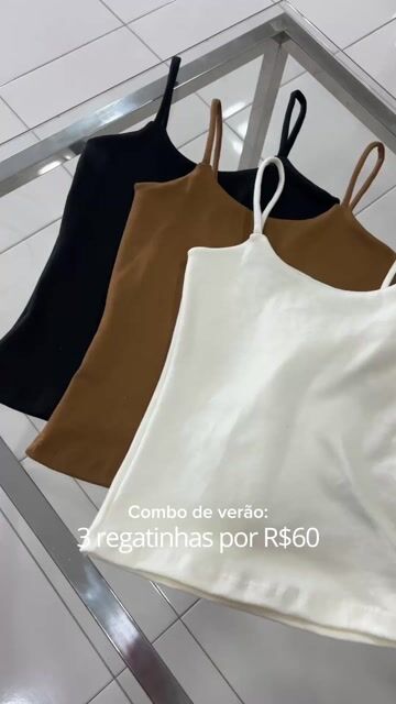 Vídeo de Combo 3 Regatas Cappuccino