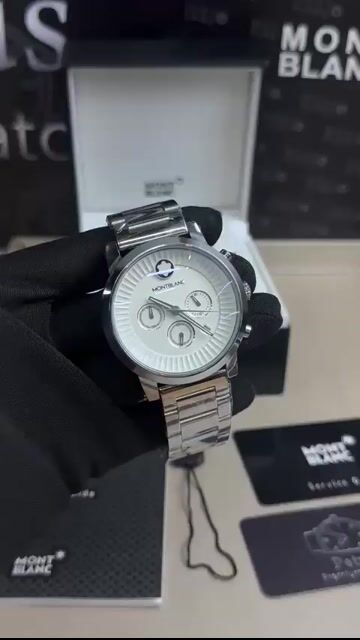 Video de Montblanc 45mm - AÇO/MOSTRADOR BRANCO