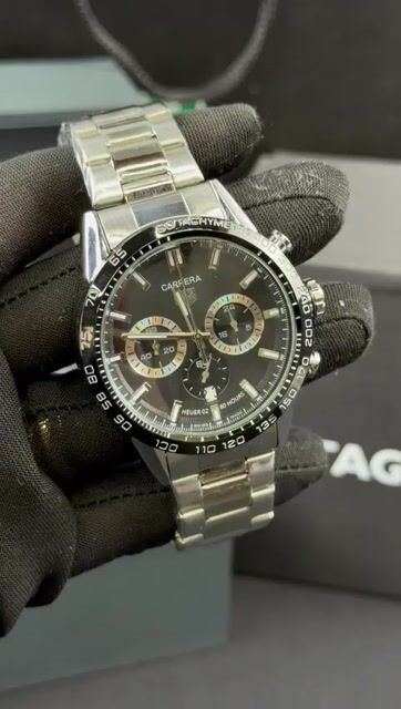 Video de TAG Heuer Carrera 44mm - AÇO/MOSTRADOR PRETO